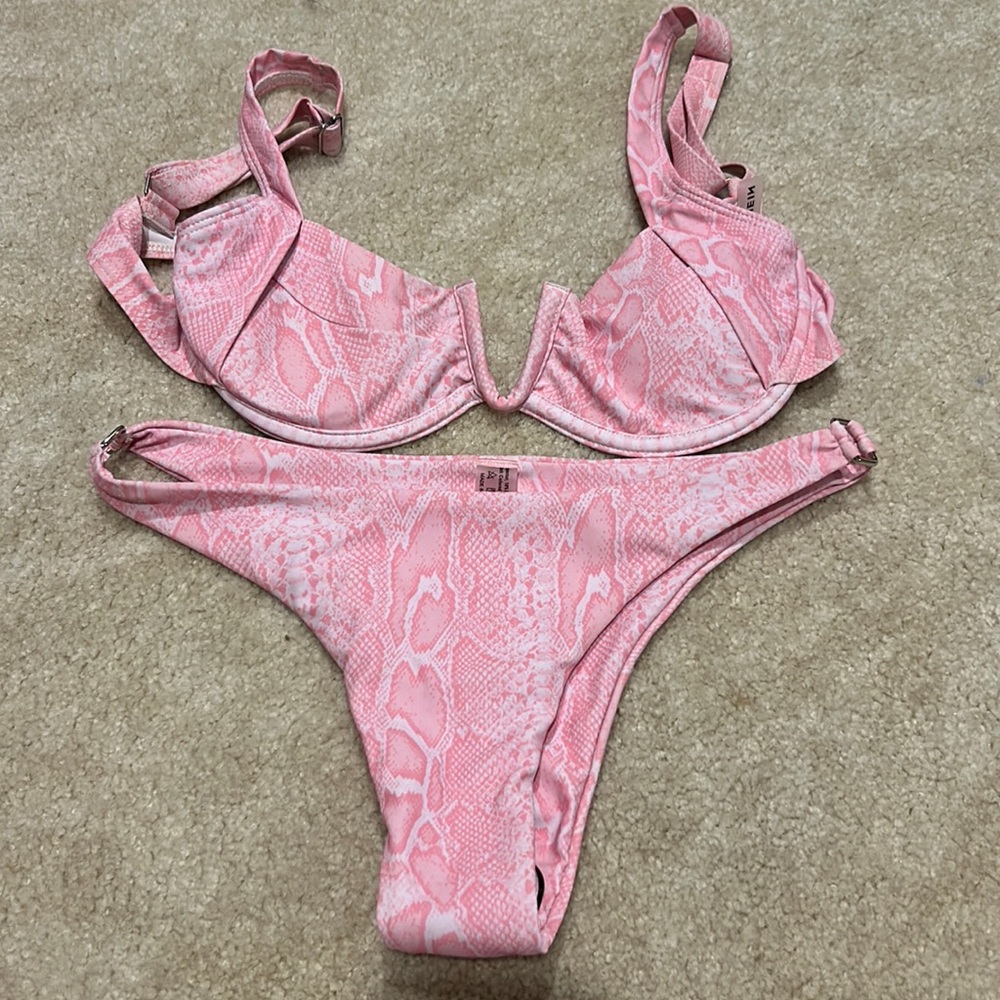 SHEIN pink bathing suit